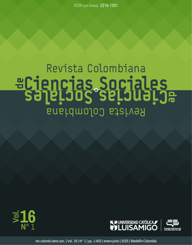 					View Vol. 16 No. 1 (2025): Revista Colombiana de Ciencias Sociales
				