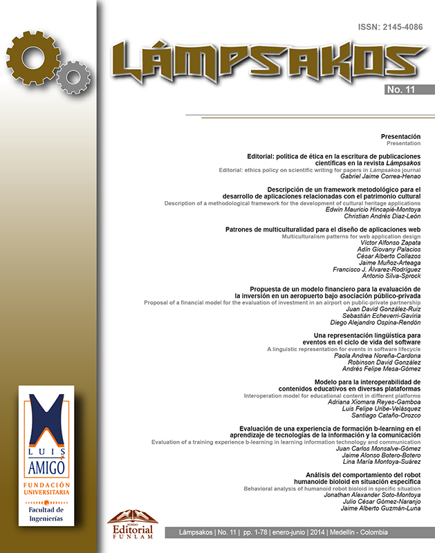 Revista Lámpsakos. Edición N°11 (Enero-Junio 2014)