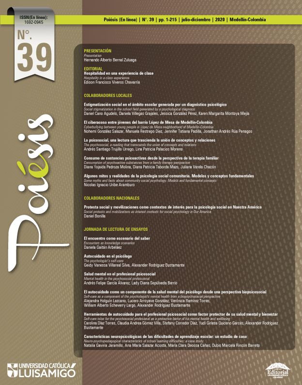					Ver Núm. 39 (2020): La revista Poiésis cumple 20 años
				